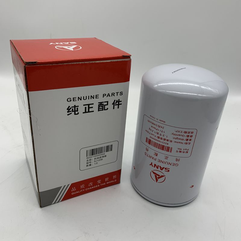 B222100000494 Sany suku cadang mesin excavator Filter minyak SY135 SY155 SY235