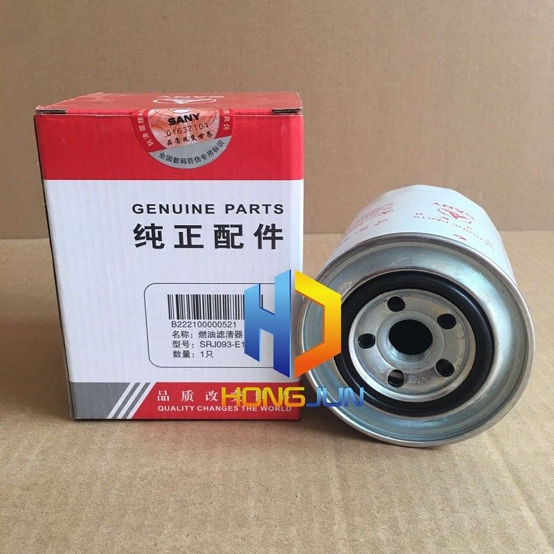 Mesin Diesel Sany Bagian Excavator, B222100000520 Elemen Filter Bahan Bakar Excavator
