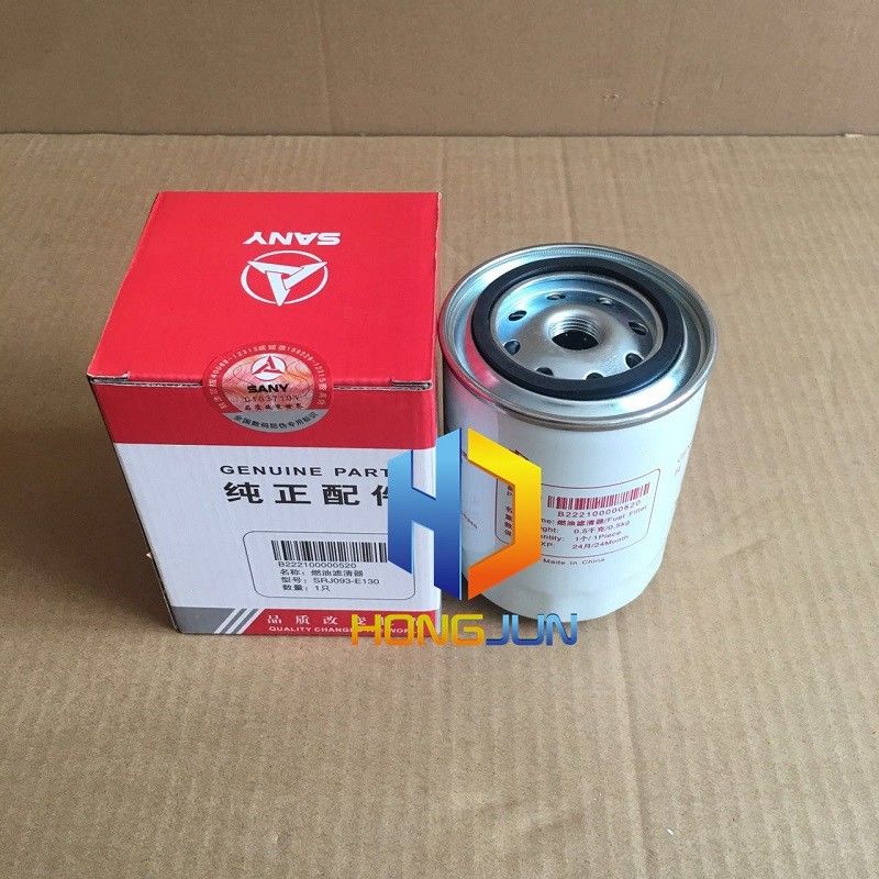 Mesin Diesel Sany Bagian Excavator, B222100000520 Elemen Filter Bahan Bakar Excavator