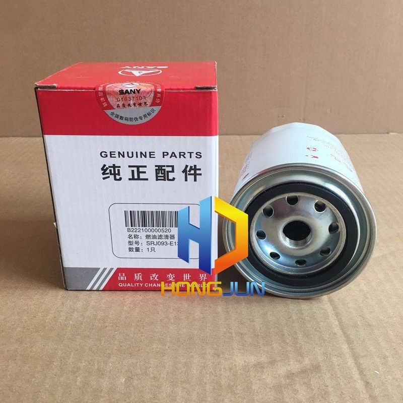 Mesin Diesel Sany Bagian Excavator, B222100000520 Elemen Filter Bahan Bakar Excavator